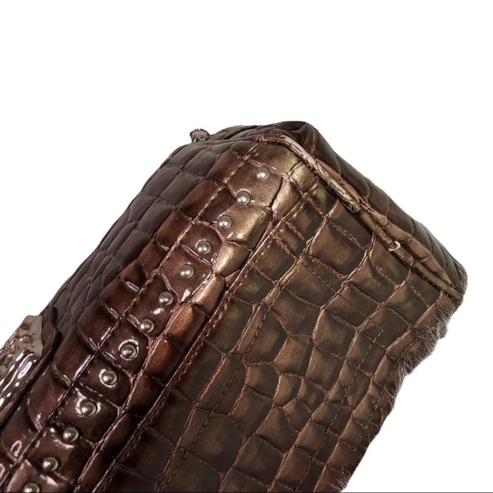 Kathy Van Zealand Large Duffle Style  Weekender Shoulder Purse Satchel Bag - Picture 13 of 16